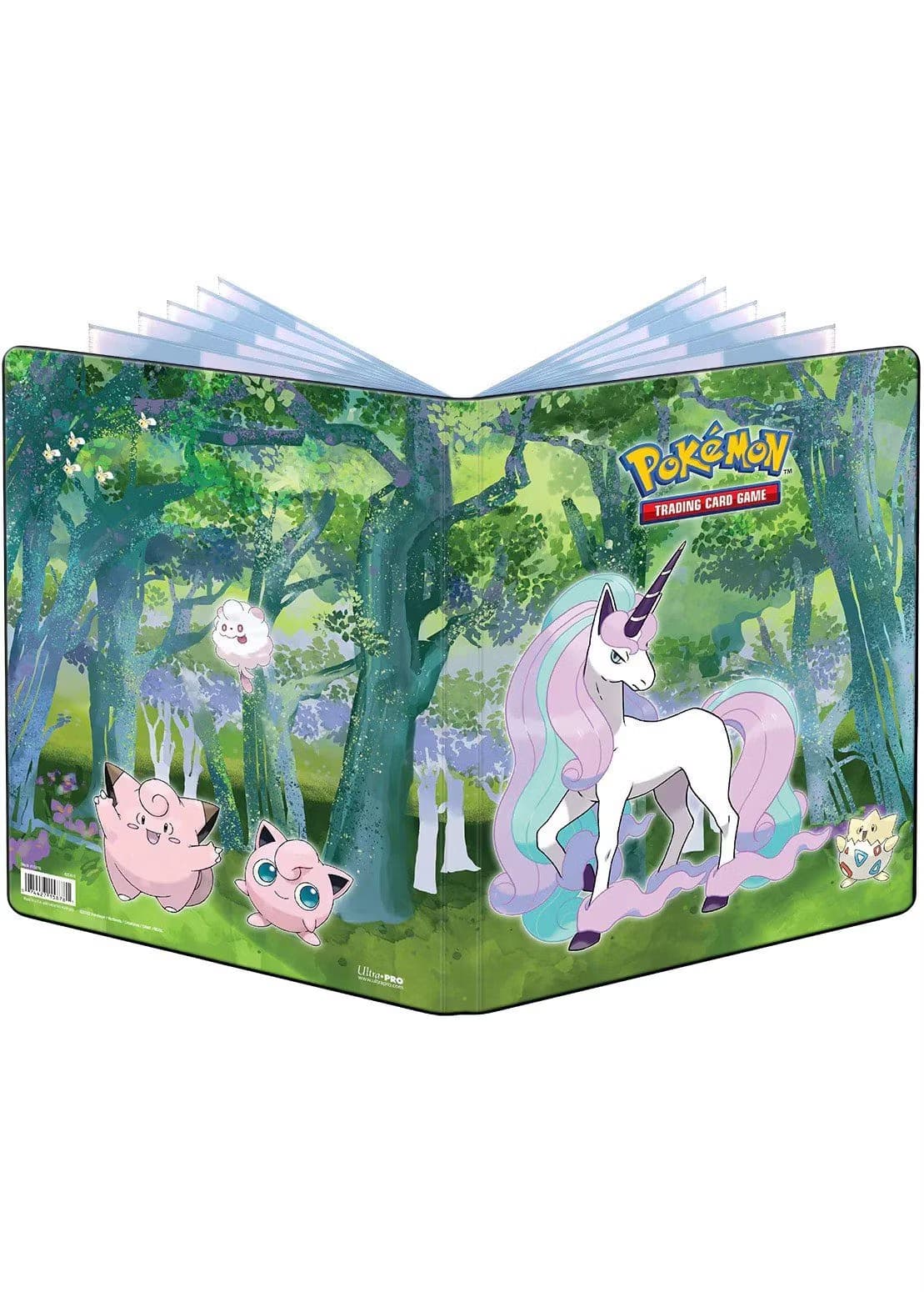 Stor mappe med pokemonmotiv (Galarian Rapidash) (9 kort pr. side)