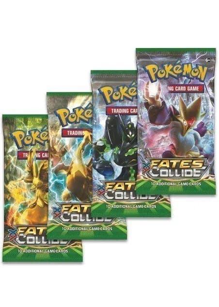 Booster Pack full artwork set (4 stk.) fra XY Fates Collide — Inglés