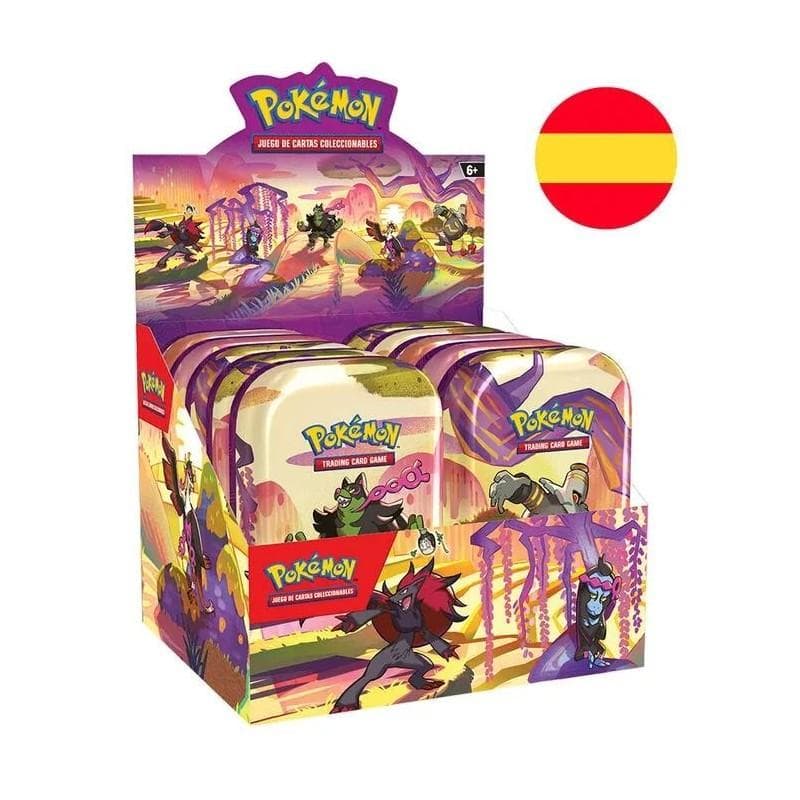 Mini lata juego cartas coleccionables SV6 Pokemon español