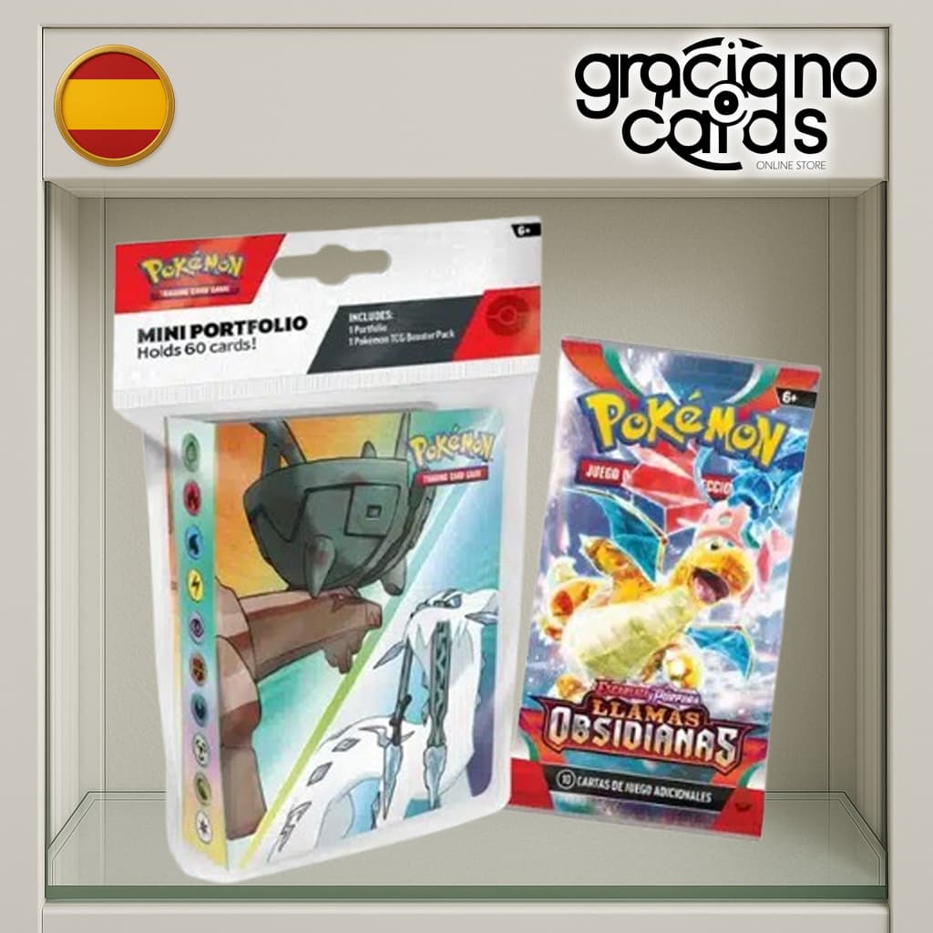 Mini Album + Sobre Llamas Obsidianas | Cartas Pokémon | 2023