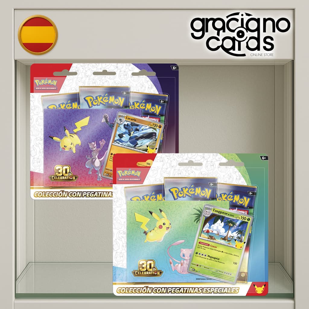 Blister Tech Sticker 30 Aniversario | Cartas Pokémon | 2026 — Español / unidad-aleatoria