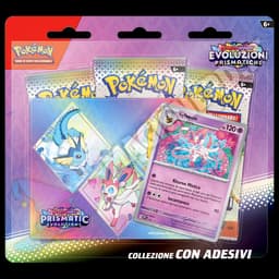 Evoluzioni Prismatiche - Blister 3 Bustine Con Adesivi Sylveon (ITA)
