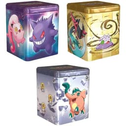 Pokémon Stackable Tin 2024 — Set van 3 stuks — Inglés