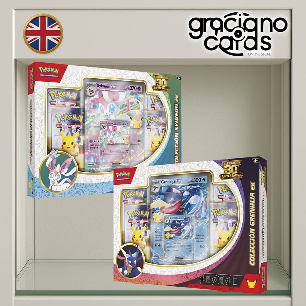 Caja Celebración 30 Aniversario EX | Cartas Pokémon | 2026 — Inglés / unidad-aleatoria