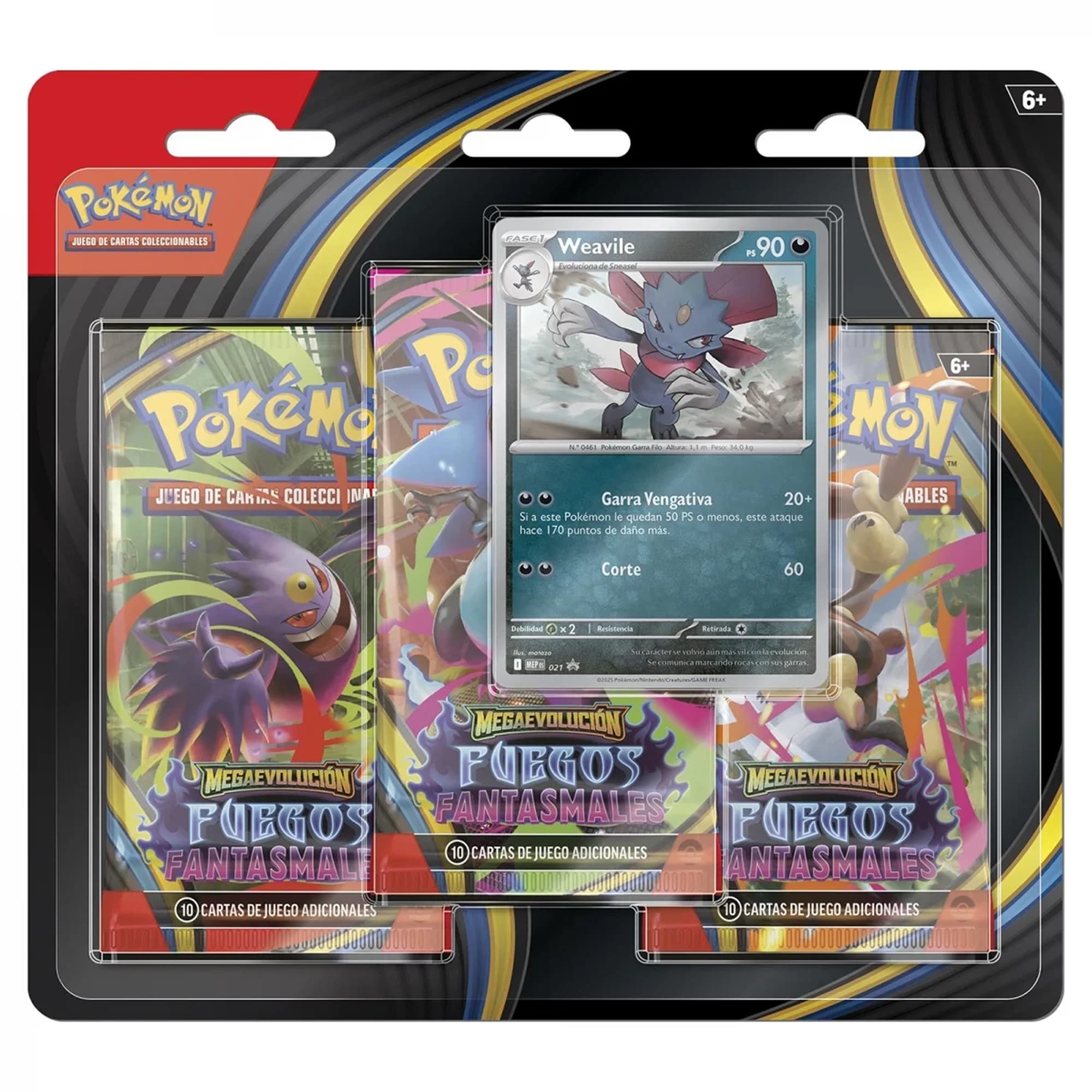 Blíster 3 Sobres · Weavile (ESP) | Pokémon TCG