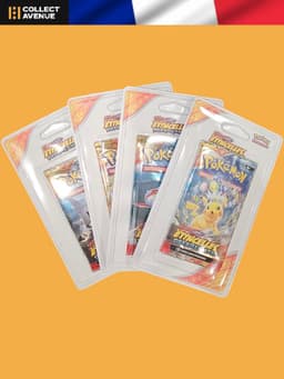 Pokémon - Artset 4 Boosters Blisters Étincelles Déferlantes EV08 - Version Française