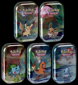 [SCELLE] Mini Tins Amis de Kanto [FR] — Lot de 5 Mini Tins