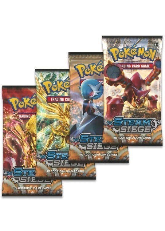 Booster Pack full artwork set (4 stk.) fra XY Steam Siege — Inglés