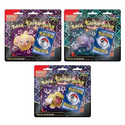 Pokémon Paldean Fates SV4.5 Tech Sticker Collection Blister — Set van stuks 3 — Inglés