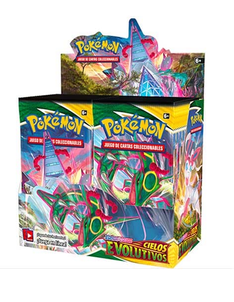 CAJA DE SOBRES - CIELOS EVOLUTIVOS - POKEMON - ESPADA Y ESCUDO 7