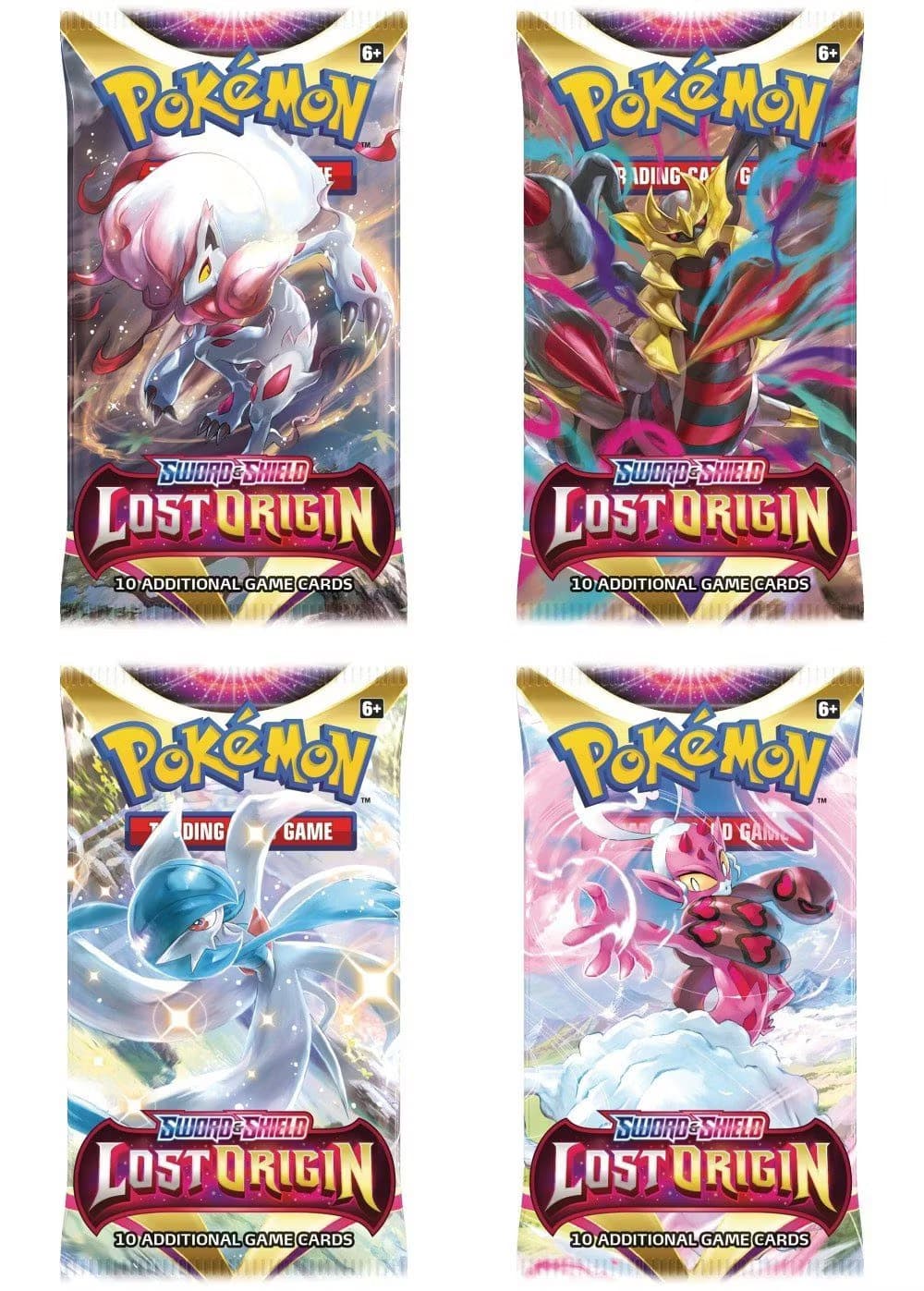 Booster Pack full artwork set (4 stk.) fra SWSH Lost Origin — Inglés