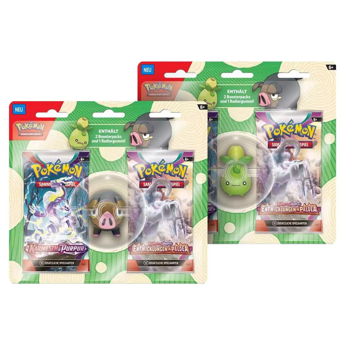 Pokémon Back to School Eraser Blister DE