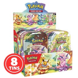Pokémon Scarlet & Violet: Prismatic Evolutions Mini Tin (8 Mini Tins) (16 Booster Packs) — Inglés