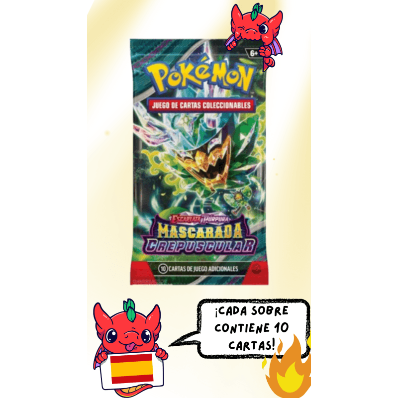 Sobre Pokemon Booster Box Display Mascarada 2 Crepuscular Español