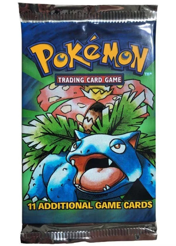 Booster Pack - Base Set - Black Triagle - Venusaur pack art — Inglés