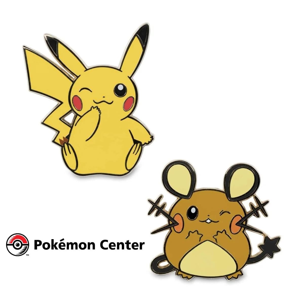 Pin - Pikachu y Dedenne - Pokemon Center - Pokemon Originales