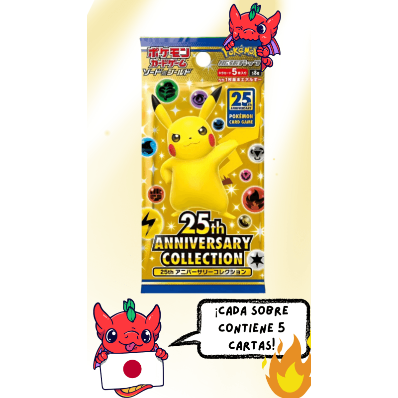 Sobre Pokemon TCG 25th Anniversary Collection Japonés