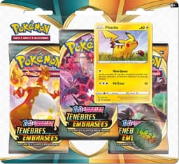 Pokémon - Tri-Pack - Ténèbres Embrasées [EB03] - Pikachu - FR