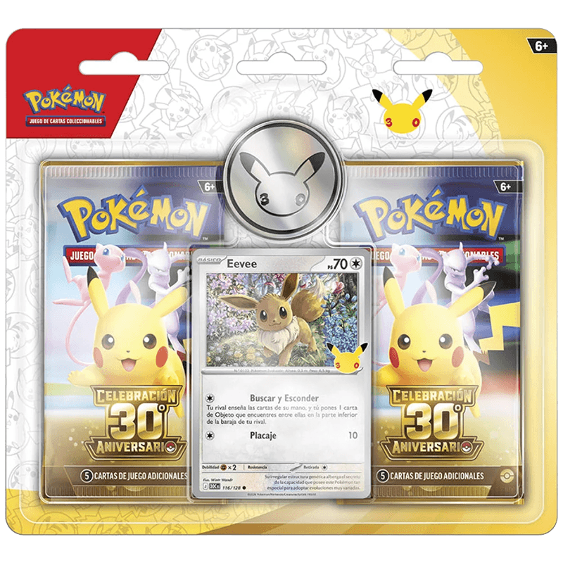 Pack Blister de cartas Pokemon 30 Aniversario (Castellano)