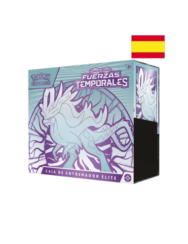POKEMON TCG - FUERZAS TEMPORALES CAJA DE ENTENADOR ÉLITE - ONDULAGA - CAST