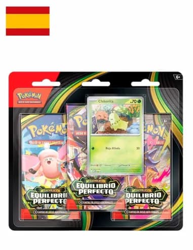 BBlister de 3 Sobres Pokémon Equlibrio Perfecto con carta promocional