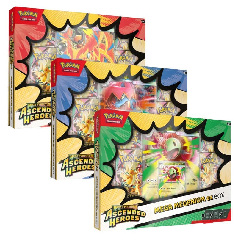 Pack 4 Sobres Ascended Heroes Emboar Feraligatr Meganium Ingles Sorpresa