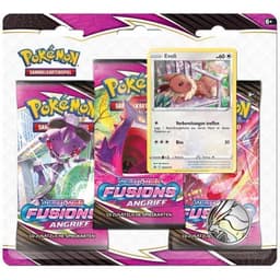 Pokémon Schwert und Schild 08 Fusionsangriff 3-Pack Blister Evoli (DE)