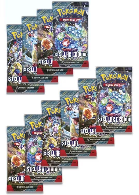 10 Booster Pakker fra SV07 Stellar Crown — Inglés