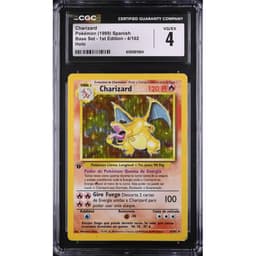 Charizard (BS 4) Base Set 1st Edition — CGC 4