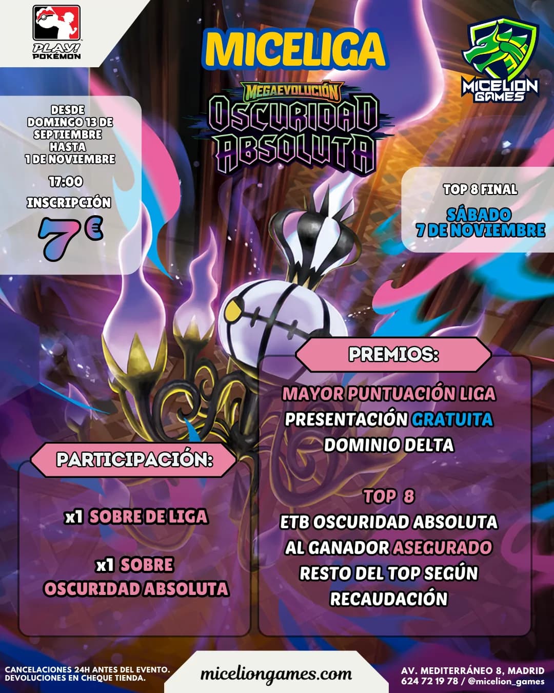 Miceliga pokemon Oscuridad