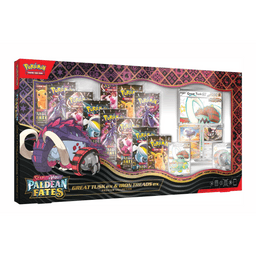 Great Tusk ex & Iron Treads ex Premium Collection · Destinos de Paldea