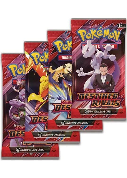 Booster Pack full artwork set (4 stk.) fra SV10 Destined Rivals — Inglés
