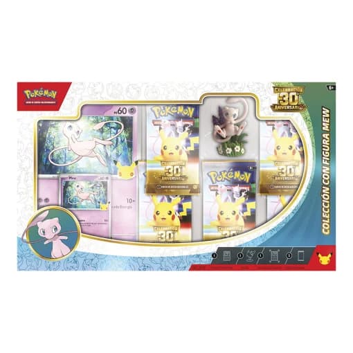 Pokémon Caja 30Th Aniversario, Caja Colección con Figura Mew, +6 Años