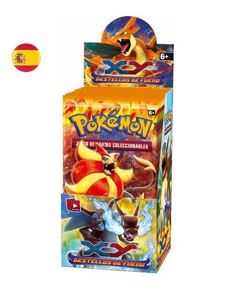 CAJA DE SOBRES DESTELLOS DE FUEGO - POKÉMON TCG - XY 2