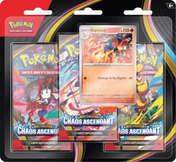 Tripack Display Chaos Ascendant ME04 3 Booster Pokémon Français — 1 Tripack