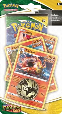 Pokemon TCG Evolving Skies Premium Checklane Blister — Emboar — Inglés