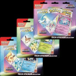 Pokémon Prismatic Evolutions Sticker Collection Blister — Inglés