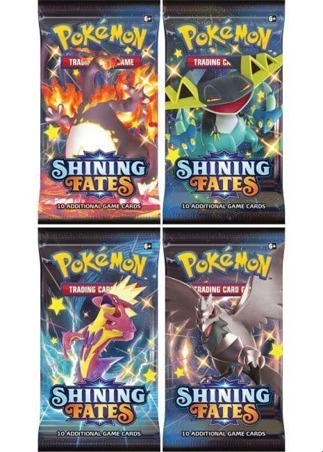 Booster Pack full artwork set (4 stk.) fra SWSH Shining Fates — Inglés