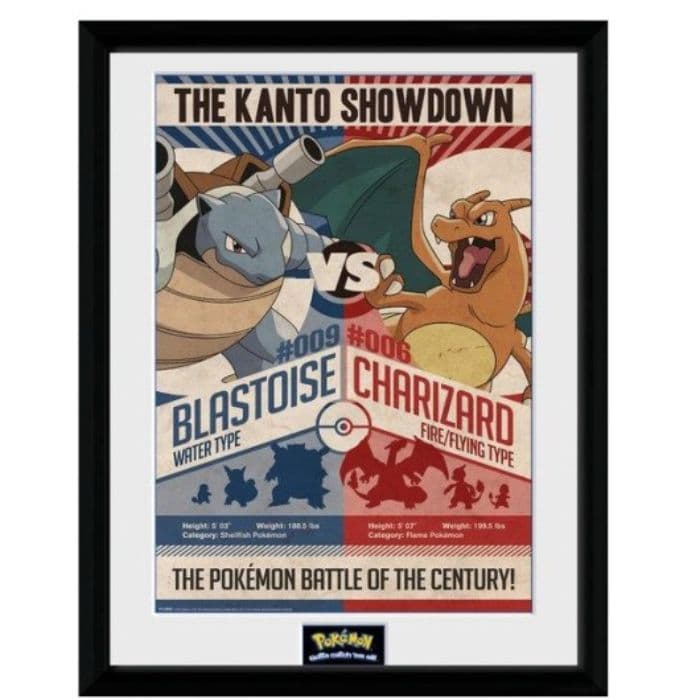 Cuadro Pokémon Red V Blue 30x40cm