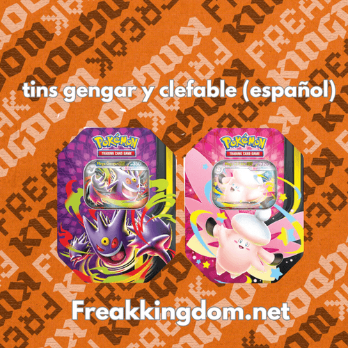 Tins de gengar y clefable (español)
