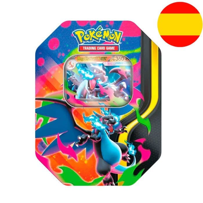 Pokémon JCC: Lata Mega Charizard ex (1 Ud. Surtido) — Español