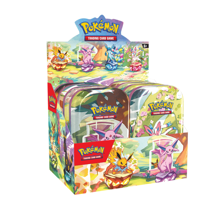Pokemon Prismatic Evolutions - Mini Tin Set [8PC] — Inglés
