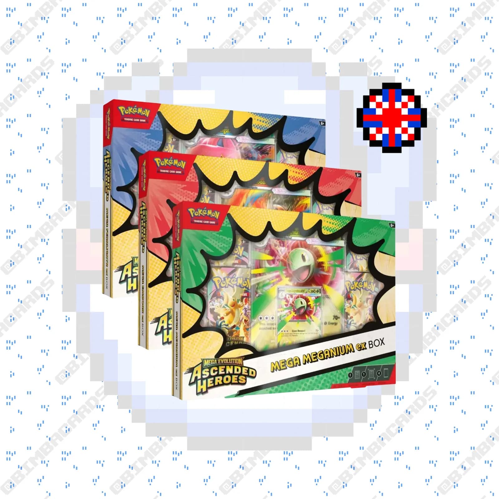 Heroes Ascendentes Premium Mega EX Box — Inglés