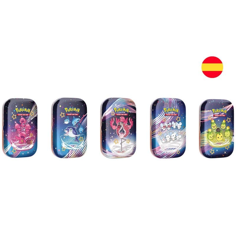 Mini lata juego cartas coleccionables Destinos de Paldea Escarlata & Purpura Pokemon surtido español