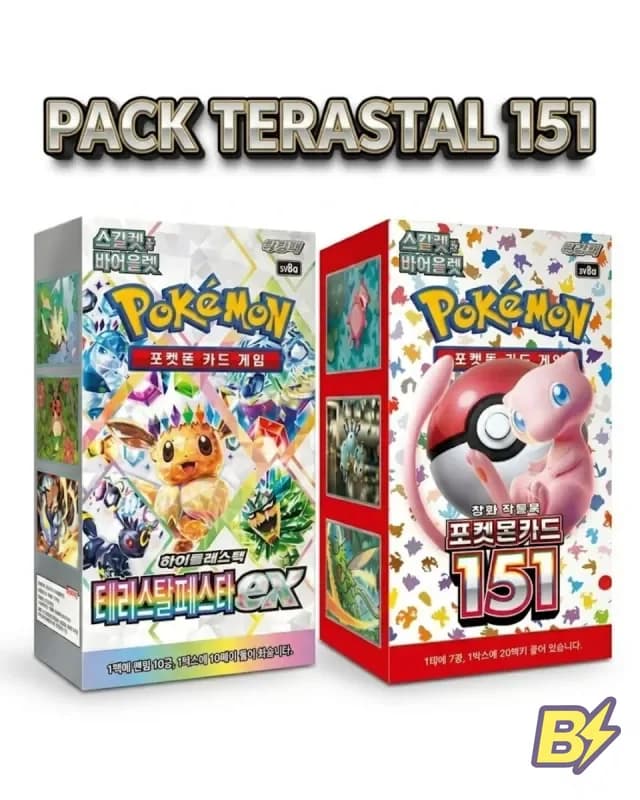 PACK POKÉMON 151 + TERASTAL – KR