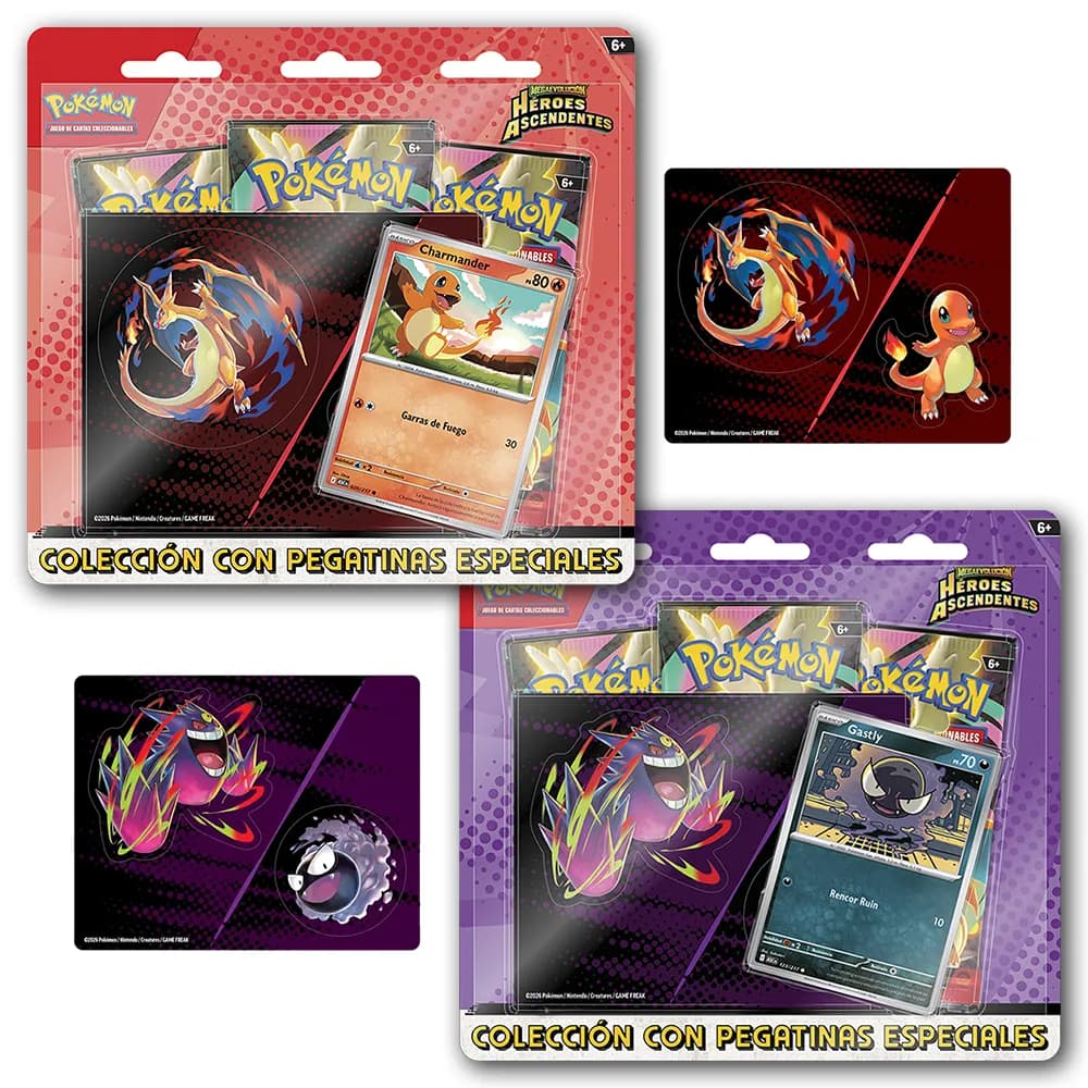 Colección con pegatinas especiales · Charmander/Ghastly (ESP) | Pokémon TCG