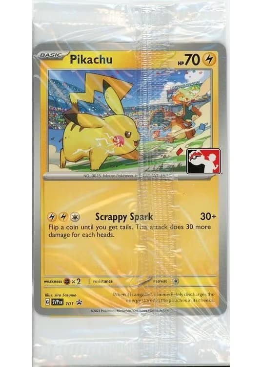 Pikachu - Play! Pokemon Stamp - SVP101 (League Promo) - Sealed