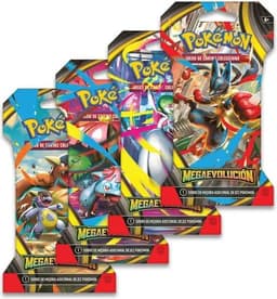Pack 4 sobres emblistados Megaevolución - Español