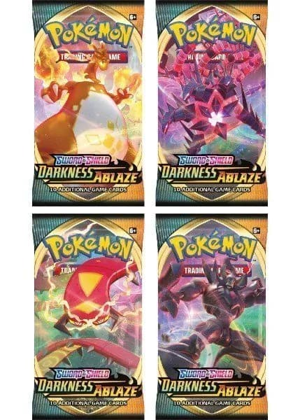 Booster Pack full artwork set (4 stk.) fra SWSH Darkness Ablaze — Inglés