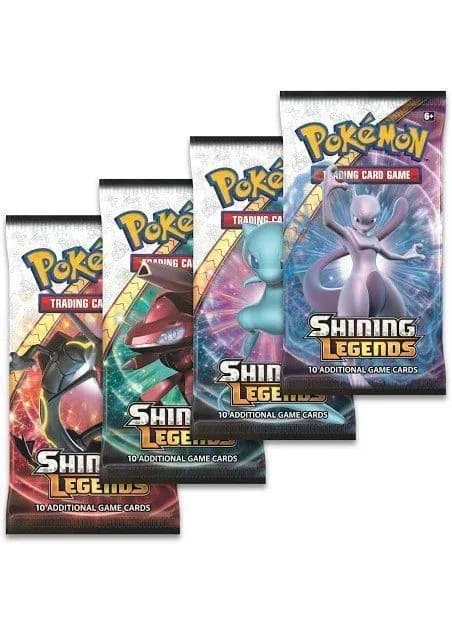 Booster Pack artwork set, full (4 stk.) fra S&M Shining Legends — Inglés